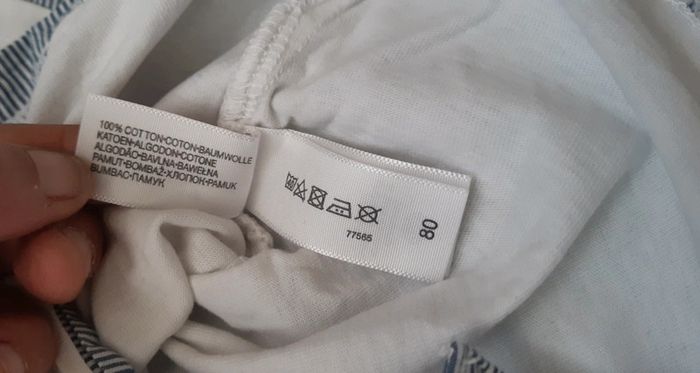 Tee-shirt manches longues polo 12mois 80cm - photo numéro 5