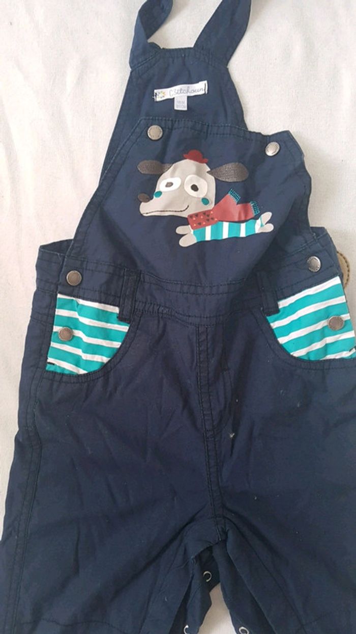Salopette garçon bleu marine - photo numéro 2