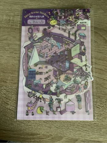 Planche sticker sorcière 