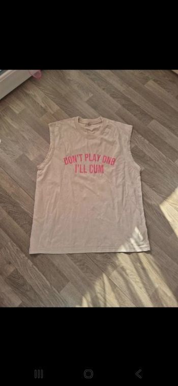 Débardeur beige taille XL