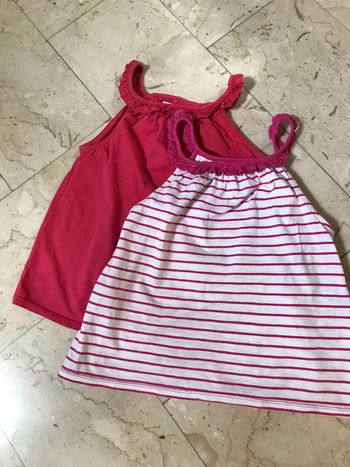 Lot de 2 Tops à bretelles Okaïdi 8 Ans