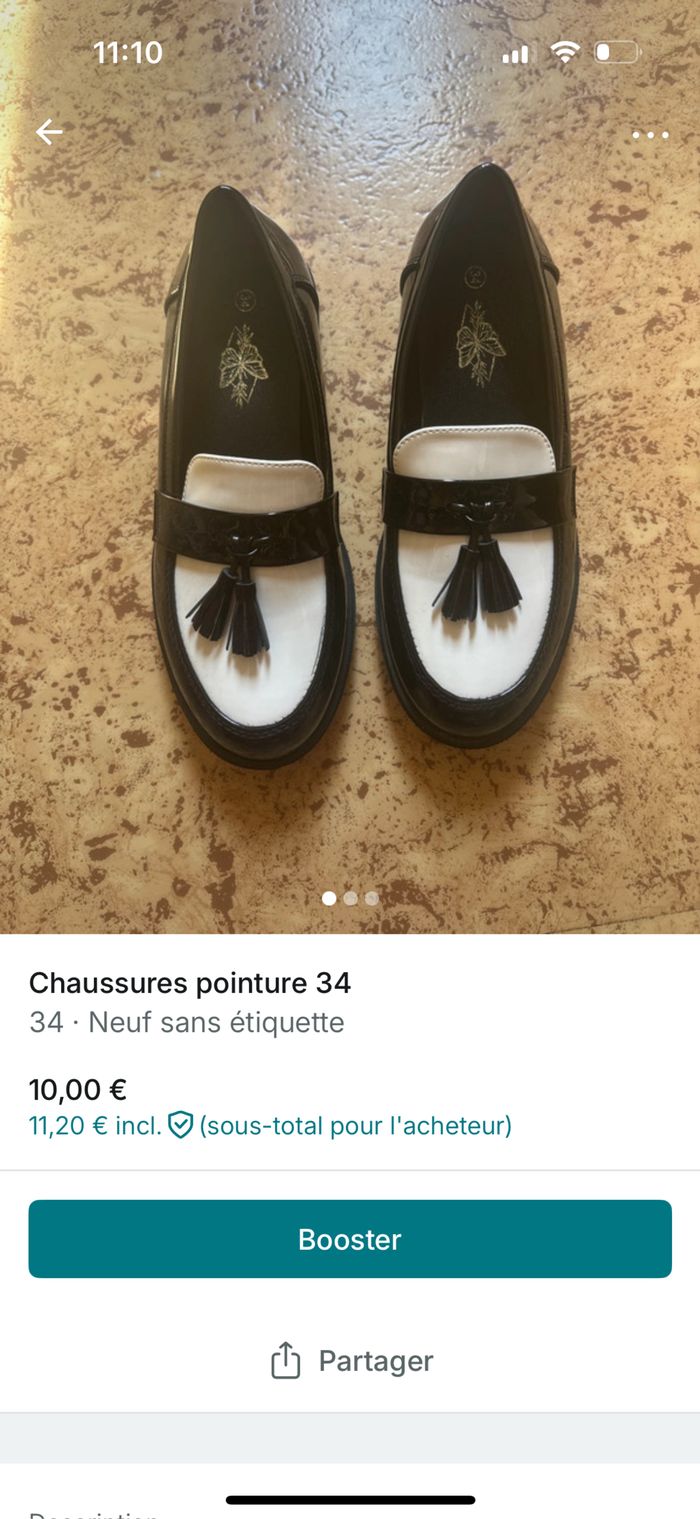 Chaussures pointure 34