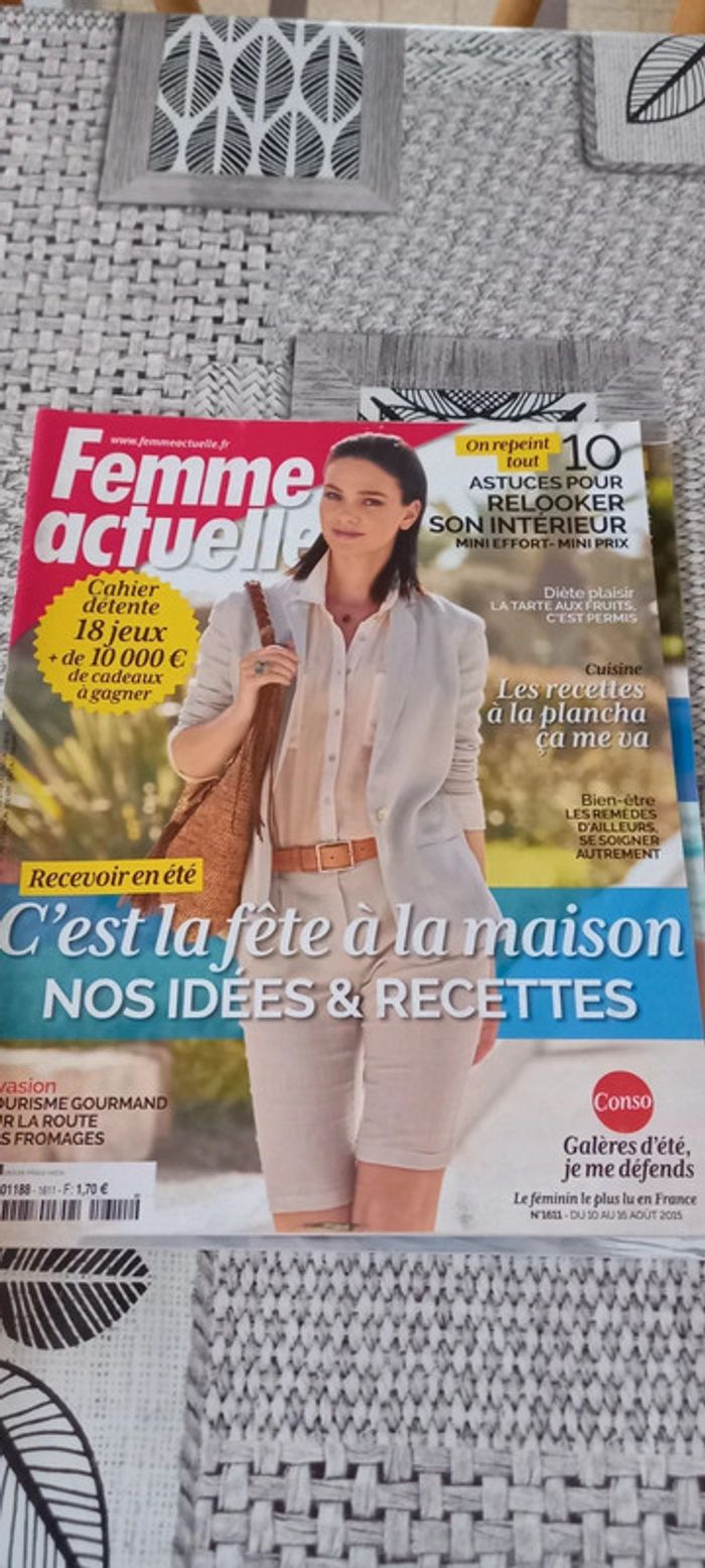Magazines Femme actuelle année 2015 - photo numéro 17
