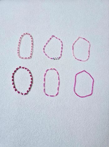 Magnifique lot de 6 bracelets cheville