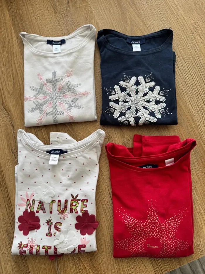 Lot tee shirt fille