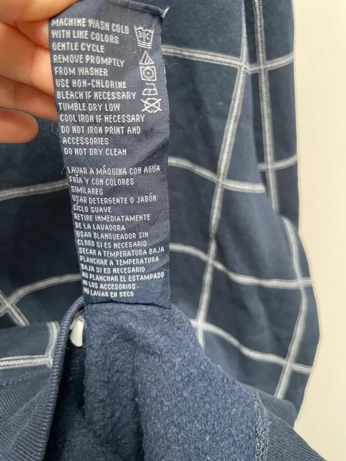 Quart-Zip Nautica navy blue checkered mens XL - photo numéro 9