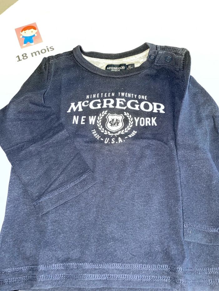 Tee shirt mc Gregor 18 mois - photo numéro 2