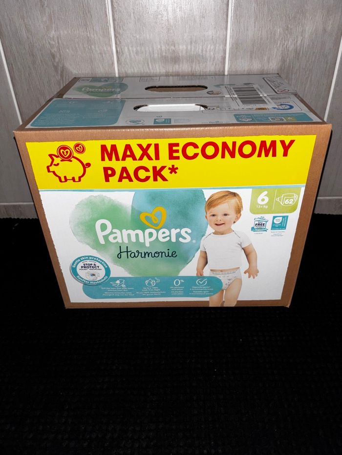 Maxi-Pack De 62 Couches Pampers Harmonie Taille:6