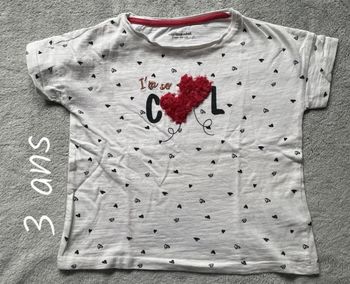 T shirt fille, 3 ans