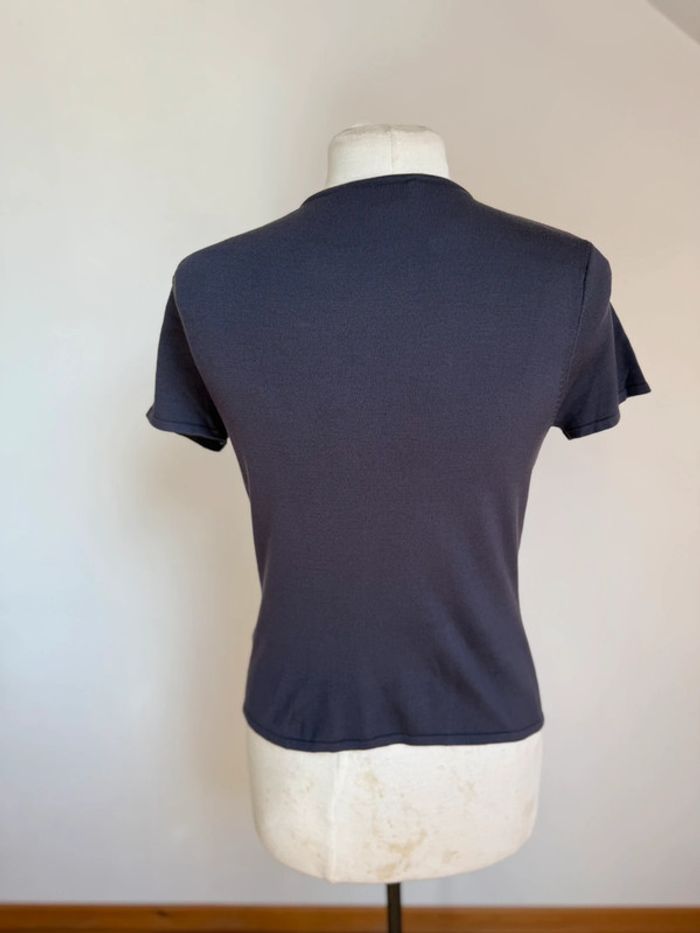 Superbe Pull en soie Armand Ventilo gris état neuf 🌸 L 40 - photo numéro 5