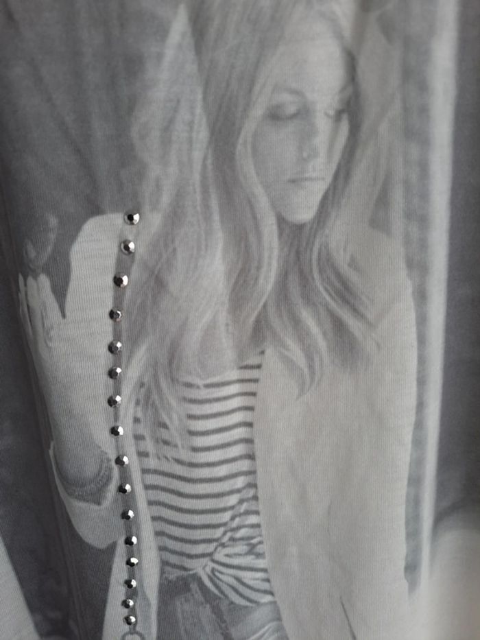 tee shirt voile beige - photo numéro 5
