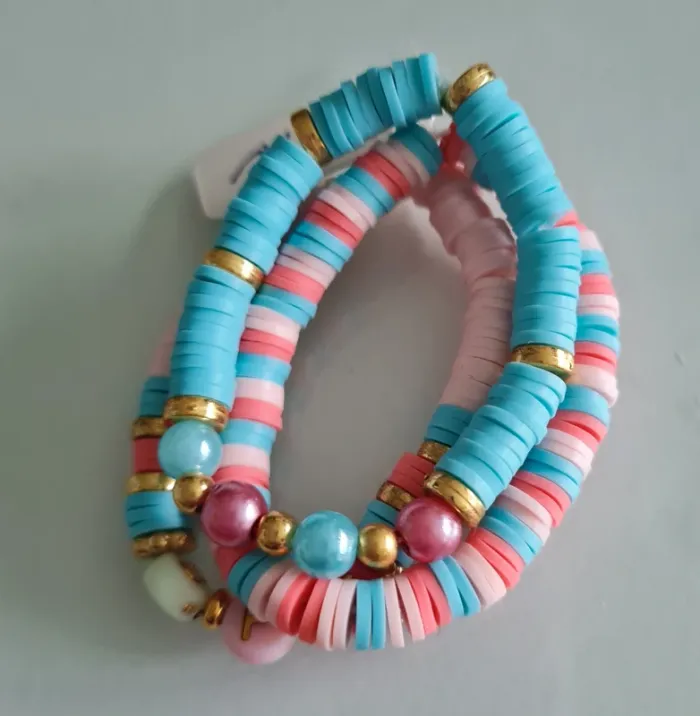 lot X3 bracelets fantaisie élastique fille - photo numéro 5