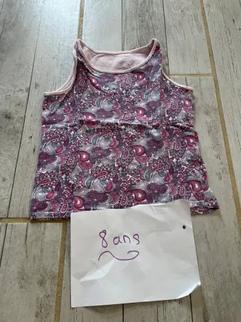 Très joli débardeur été fille 8 ans