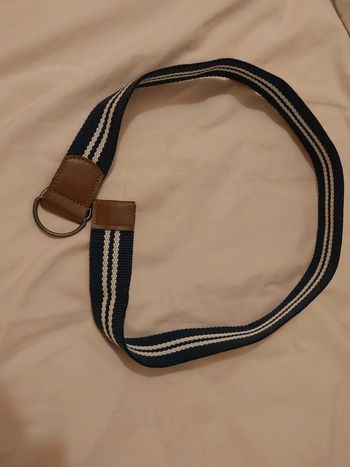 Ceinture tresse bleu / blanc