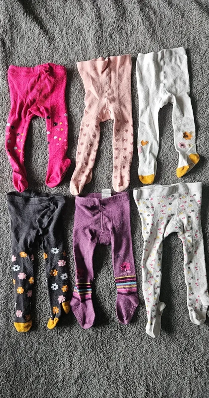 Lot 6 collants 3/6 mois