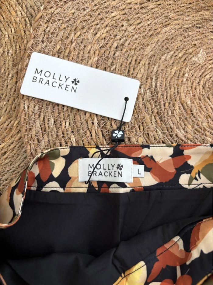 Jupe à motifs papillon orangée Molly Bracken taille L - photo numéro 3