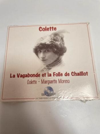 Cd lecture musicale Colette la vagabonde et la folle de Chaillot