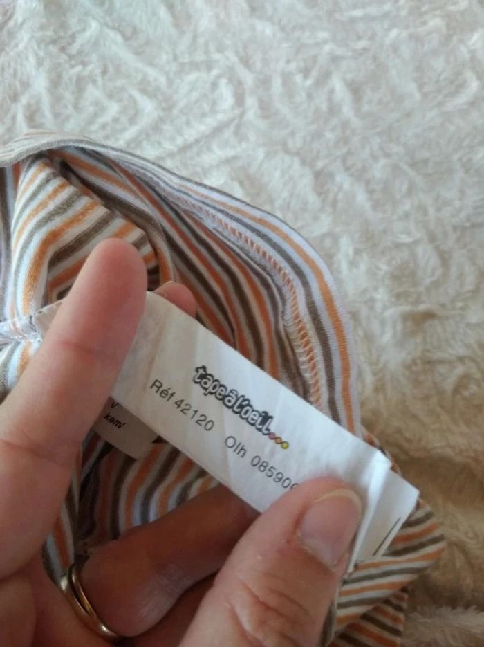 Tee shirt chemise manches longues Garçon 6 mois Étoile plein les yeux born to be Tao 100% coton - photo numéro 8