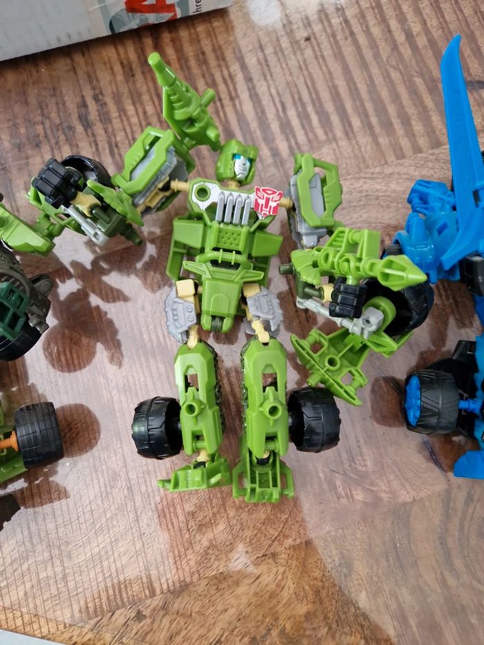 Lot de 4 transformers construc bot - photo numéro 3