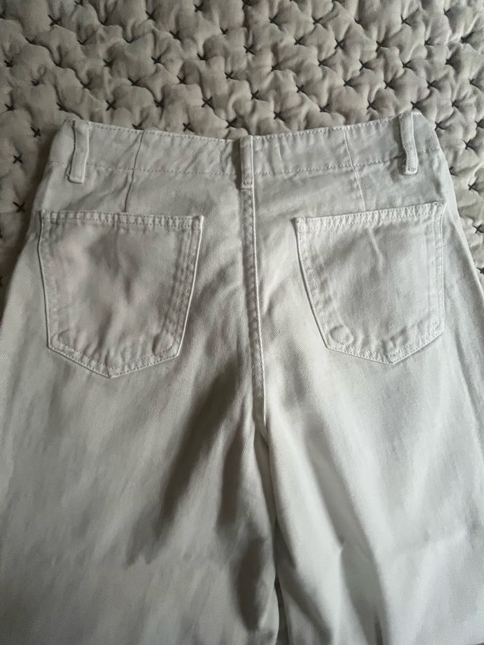 Pantalon jean large écru Promod - photo numéro 2