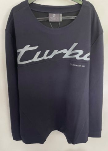Sweat-shirt Porsche Turbo T XL Bleu marine Neuf étiquette