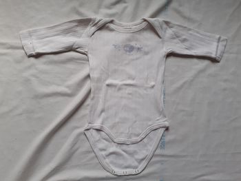 Body blanc motif bleu