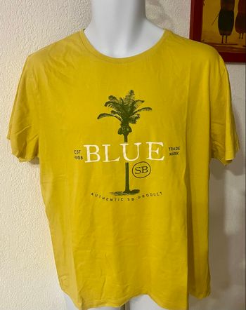 TEE shirt blue Serge blanco 