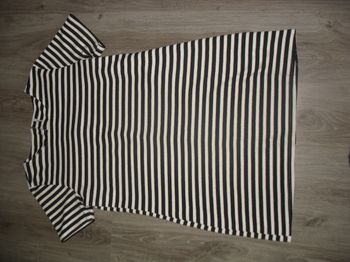ROBE MC COURTE RAYÉ NOIR ET ÉCRU "ONLY" - TAILLE L - n°01