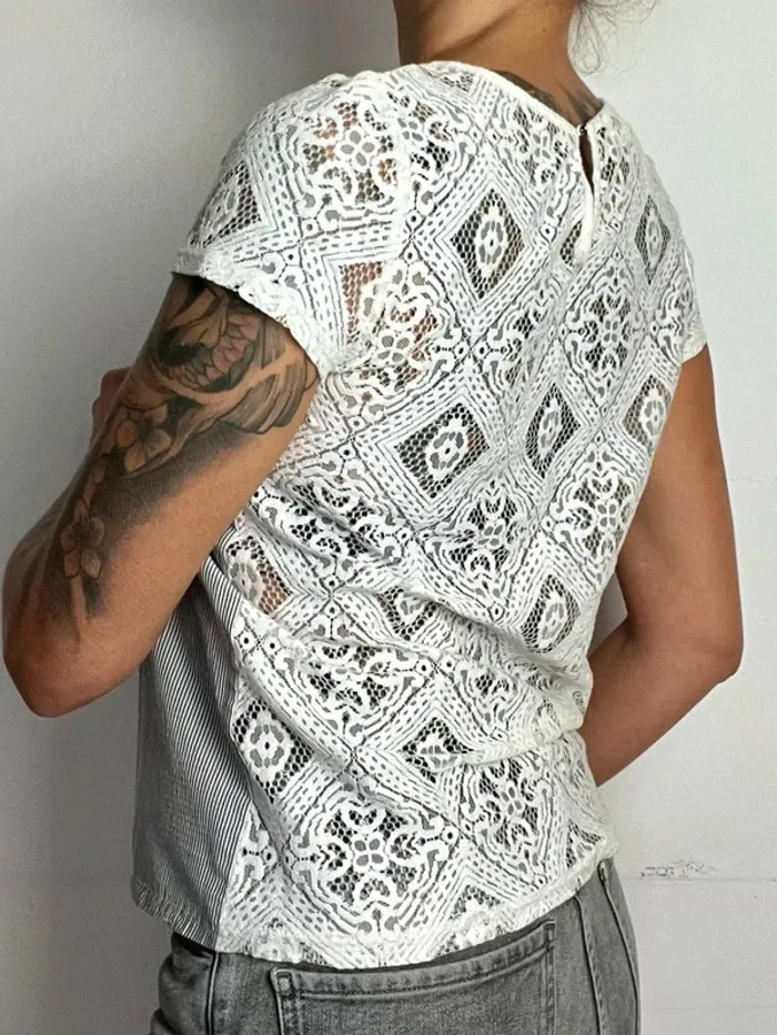 SOLDE - Blouse manches courtes taille S - Naf Naf - photo numéro 2