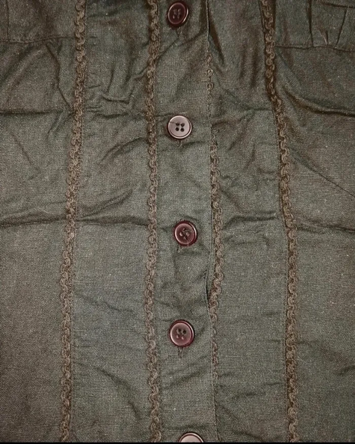 Joli haut noir à boutons femme L - photo numéro 3
