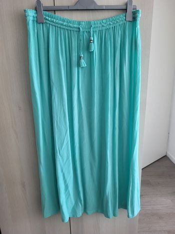 Jupe longue La Halle XL vert menthe