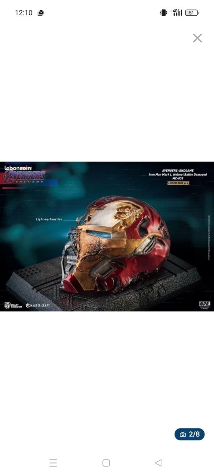 Casque Iron man édition limitée - photo numéro 3