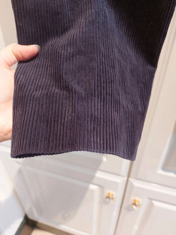 Chinos velours bleu - photo numéro 10