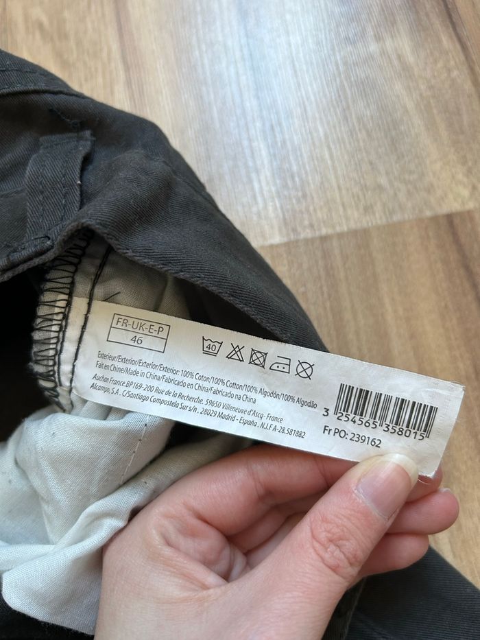 Short gris uni Homme In Extenso Tailles 44-46 - photo numéro 4