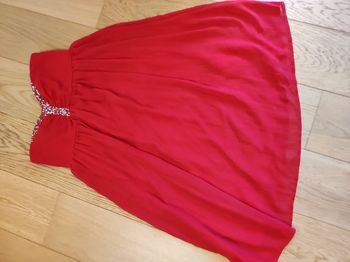 robe bustier rouge