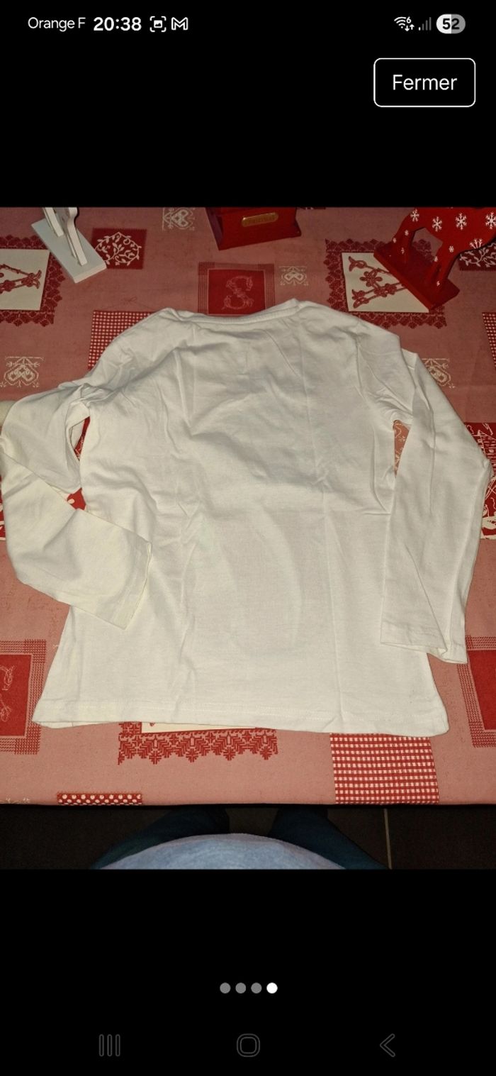 Tee-shirt manches longues Gemo Noël 🤶 🎅  10 ans - photo numéro 4