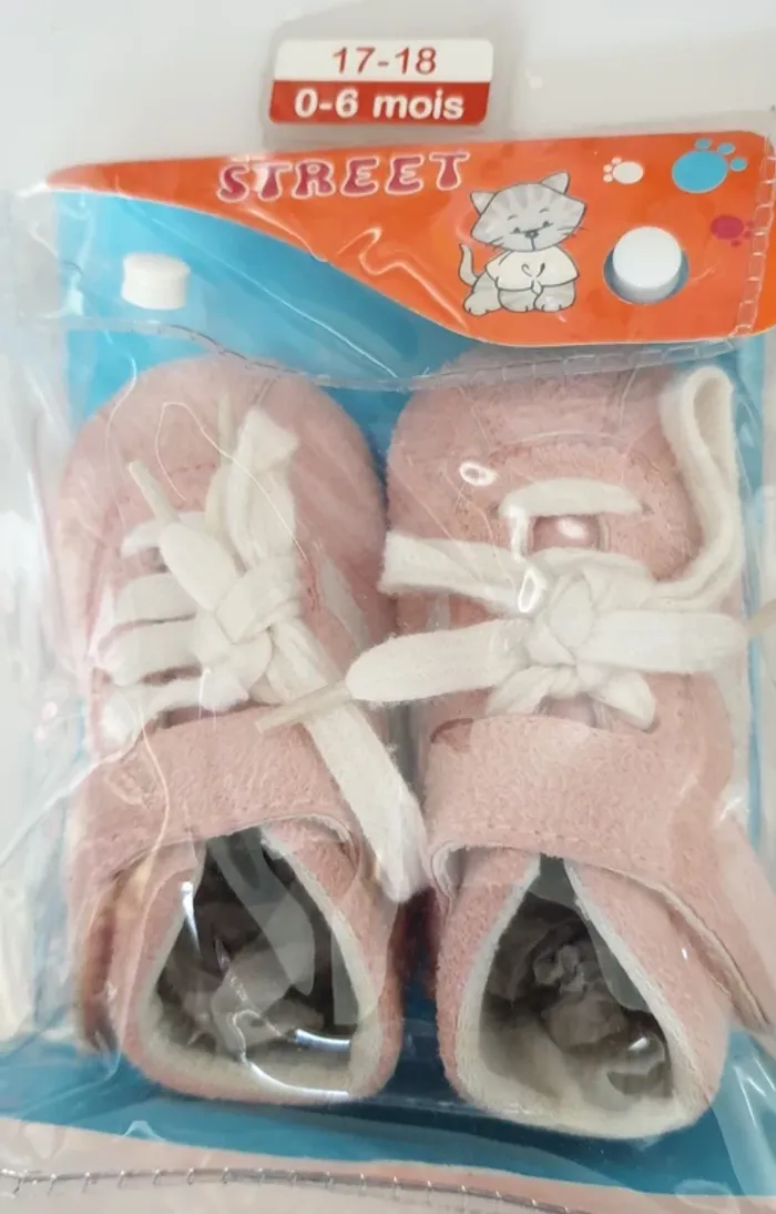 Chaussures basket bébé 0-6 mois T17-18 - photo numéro 3