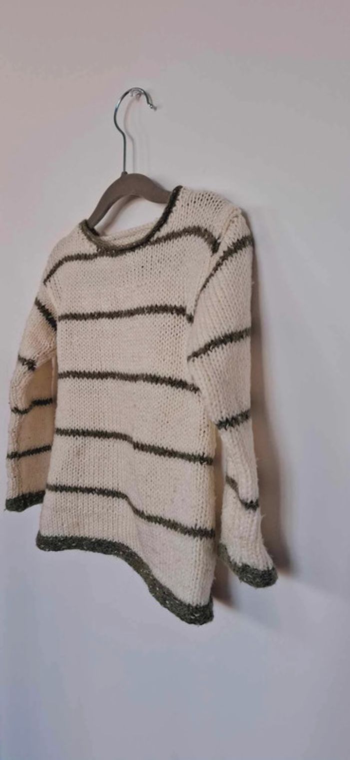 Pull rayé fait main - photo numéro 2