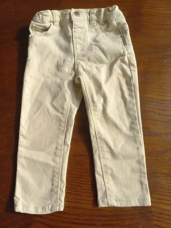 Pantalon Vertbaudet jaune pâle