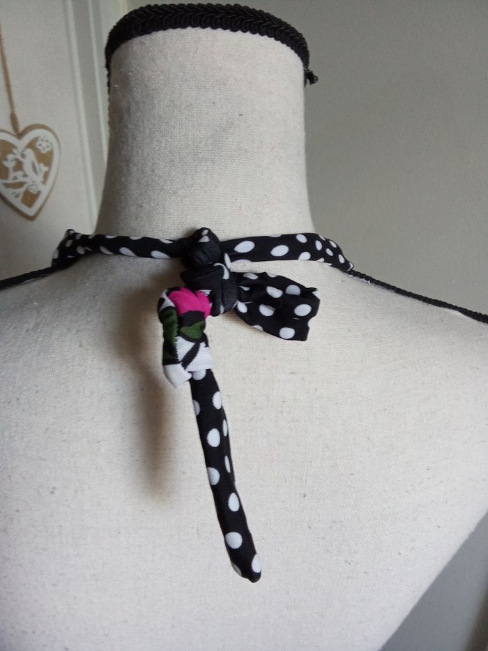 Maillot de bain femme une pièce tribord decathlon taille XS ou 34- 36, blanc, noir, motif pois - photo numéro 7