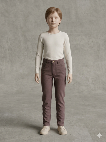 Jean marron 14 ans Mixte SPOT