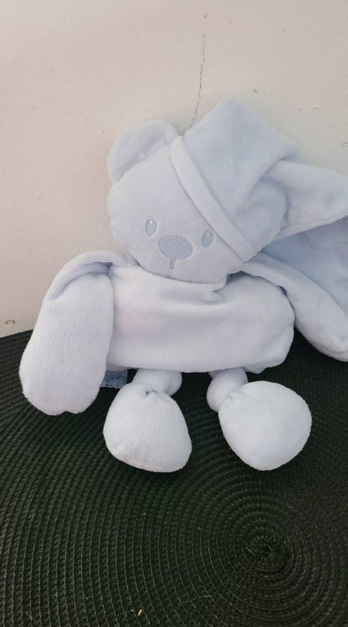 Peluche lapin Lapidou bleu nattou - photo numéro 3