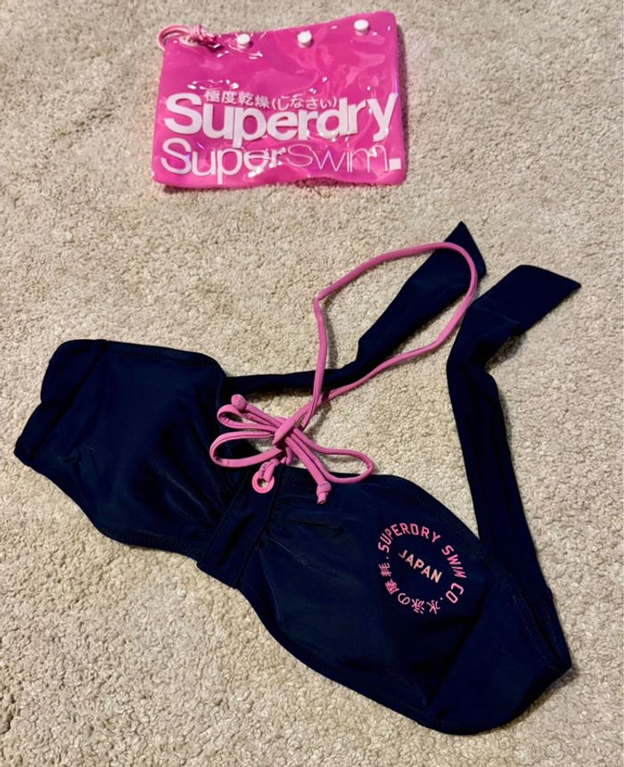 Maillot de bain 2 pièces superdry L 40 - photo numéro 2