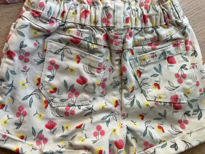 Ensemble blouse à bretelle + short + gilet blanc 3 ans fille Vertbaudet - photo numéro 5