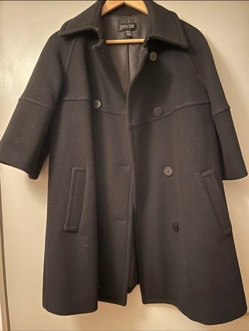 🖤 Manteau noir Episode – Taille 38 – 100% laine – Neuf