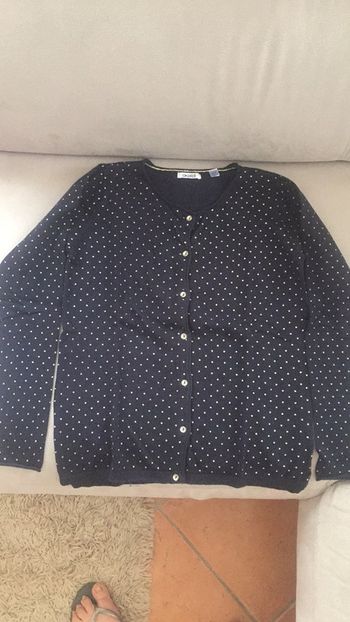 Gilet bleu marine fille T14 ans Okaïdi