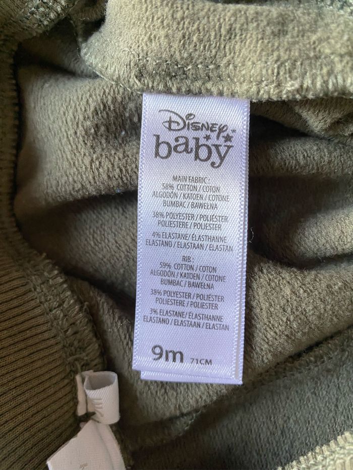 Pantalon de jogging kaki Mickey 9 mois Disney baby - photo numéro 2