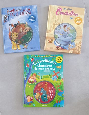 Lot 3 livres sonores Disney