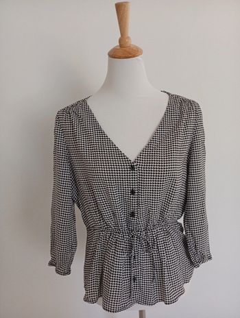 Blouse motif pied de poule Naf Naf taille 40