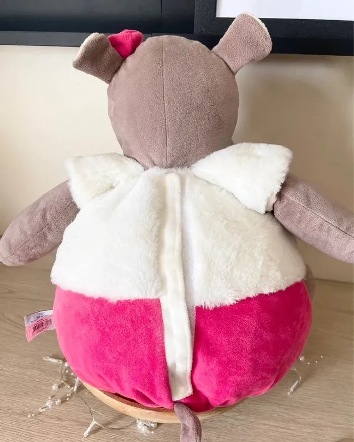 Peluche et range pyjama 2 en 1 Zoé l'hippopotame - Baby Nat' - photo numéro 7